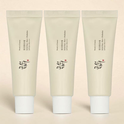 Beauty of Joseon - Relief Sun: Rice + Probiotics SPF50+ PA++++ 50ml (3-Pack)