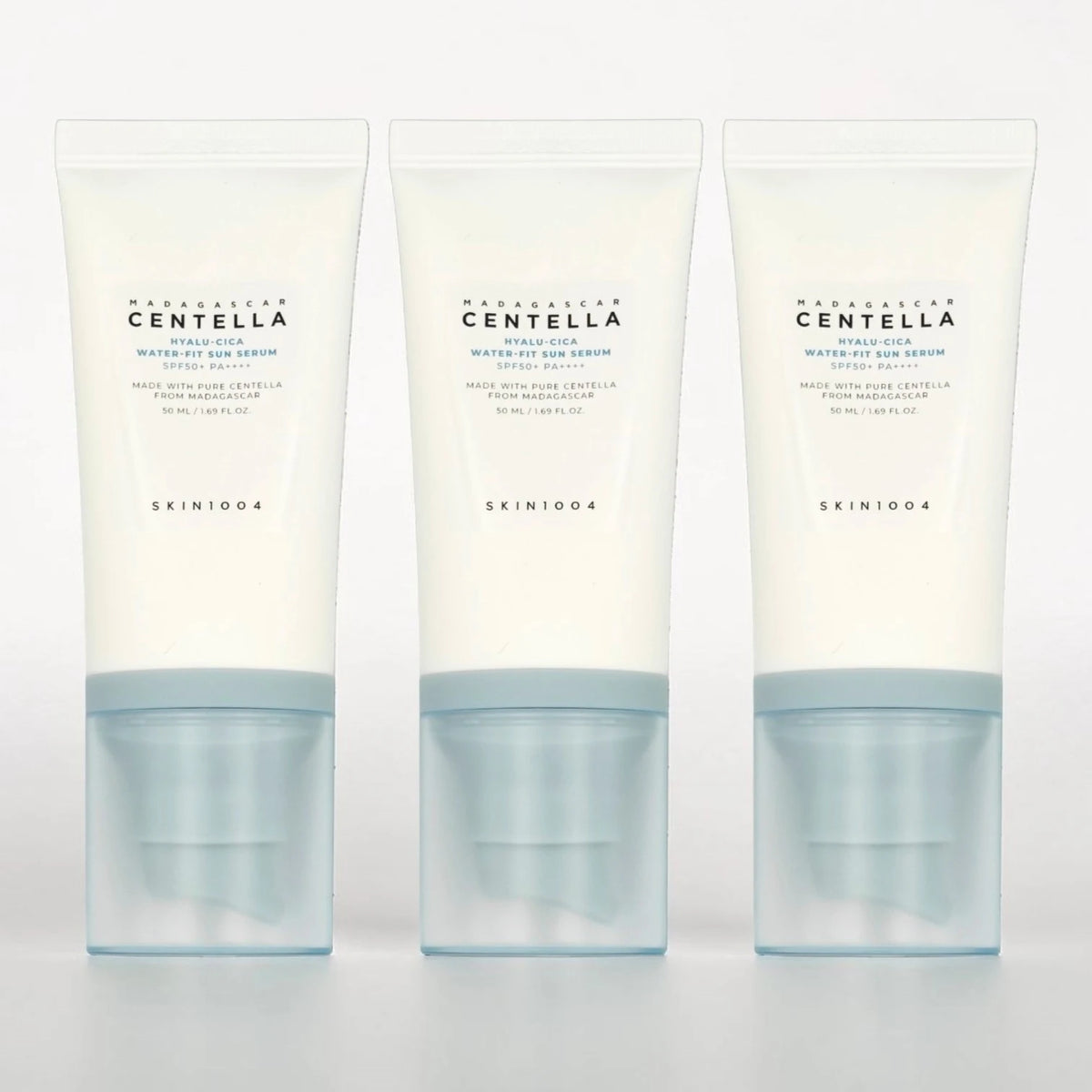 SKIN1004 Madagascar Centella Hyalu-Cica Water-Fit Sun Serum SPF50+ PA++++ (3-Pack)