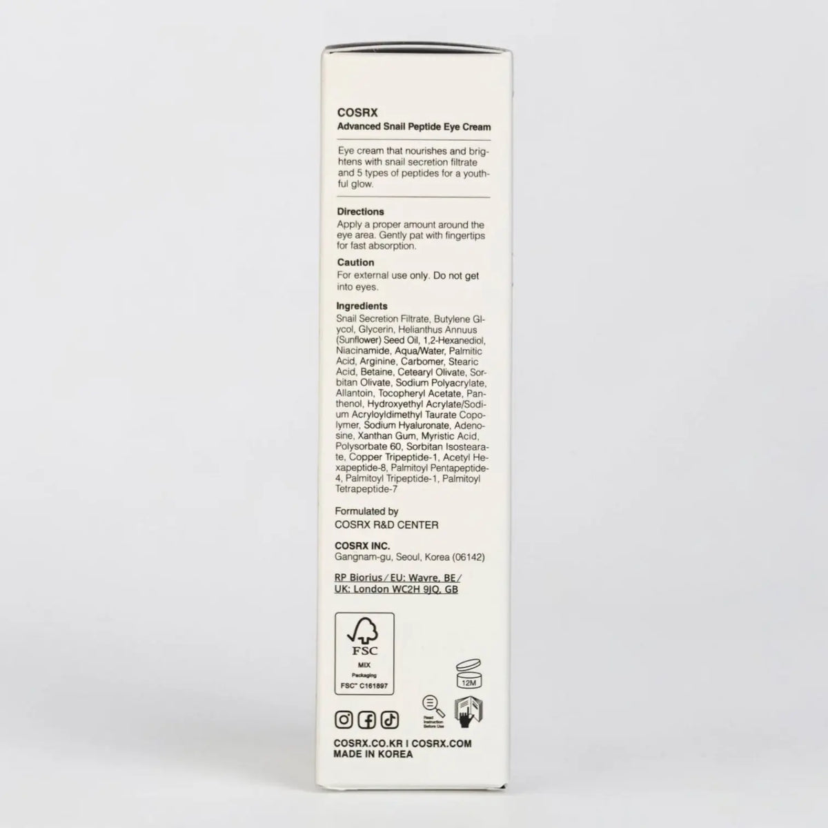The Snail Mucin Hydration Trio — COSRX 92+96+Eye Cream
