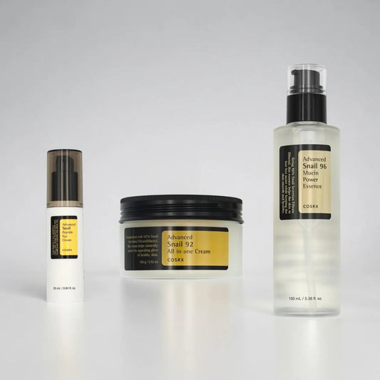 The Snail Mucin Hydration Trio — COSRX 92+96+Eye Cream