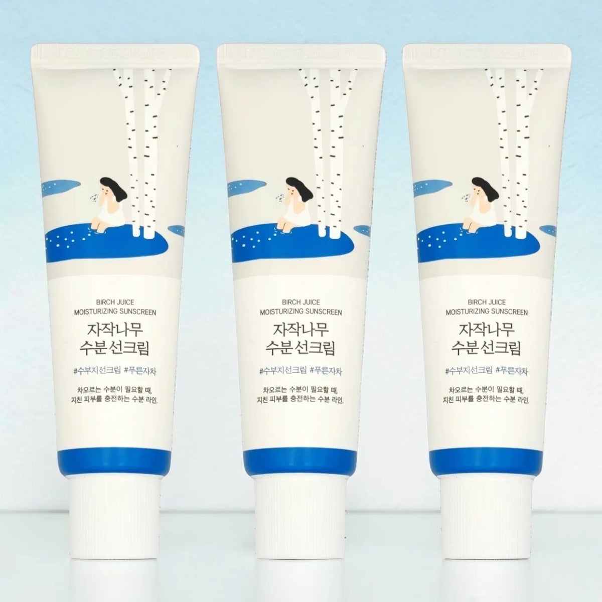 Round Lab Birch Juice Moisturizing Sunscreen SPF50+ PA++++ (3-Pack)
