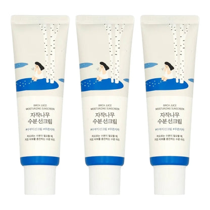 Round Lab Birch Juice Moisturizing Sunscreen SPF50+ PA++++ (3-Pack)