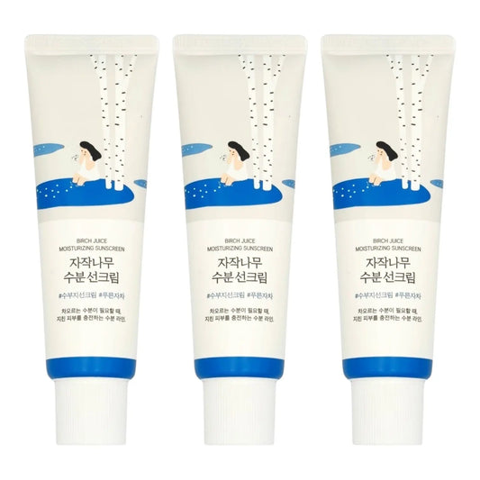 Round Lab Birch Juice Moisturizing Sunscreen SPF50+ PA++++ (3-Pack)