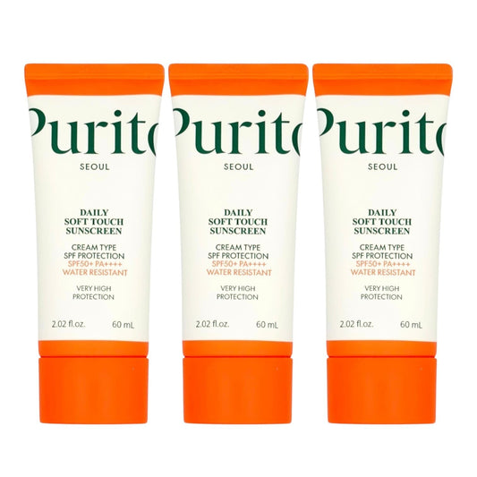 Purito Daily Soft Touch Sunscreen SPF50+ PA++++ 60ml (3-Pack)