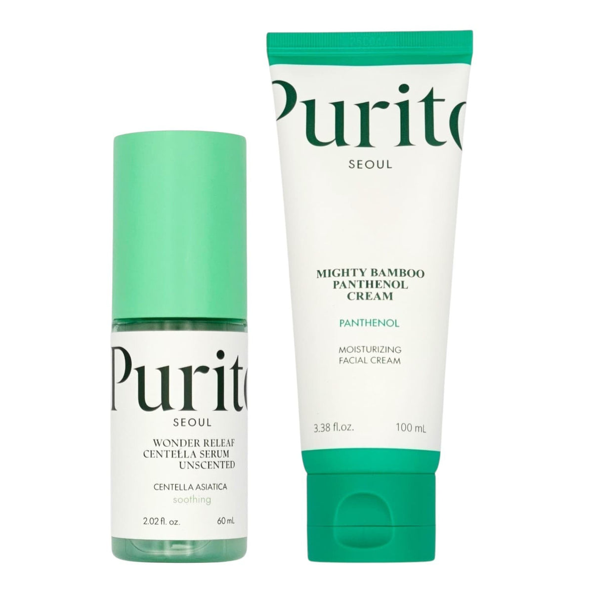 Purito Bamboo Barrier Calming Duo — PURITO Centella Serum + Bamboo Panthenol Cream