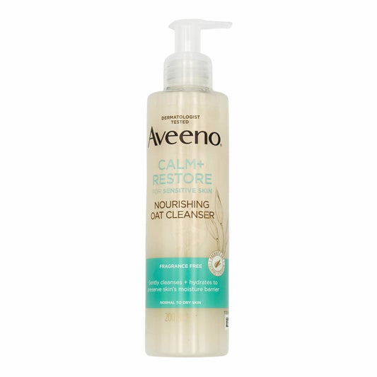 Aveeno Face Calm + Restore Nourishing Oat Cleanser 200ml