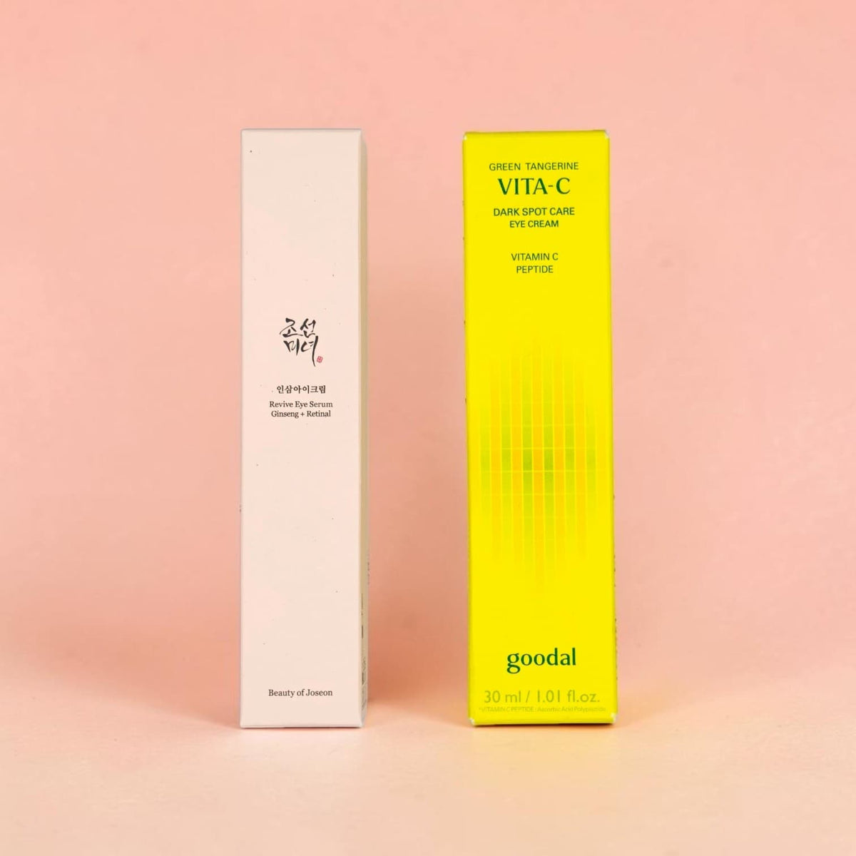 AM/PM Eye Care Duo — Beauty of Joseon Revive Retinal + Goodal Green Tangerine Vita-C Peptide Eye Cream