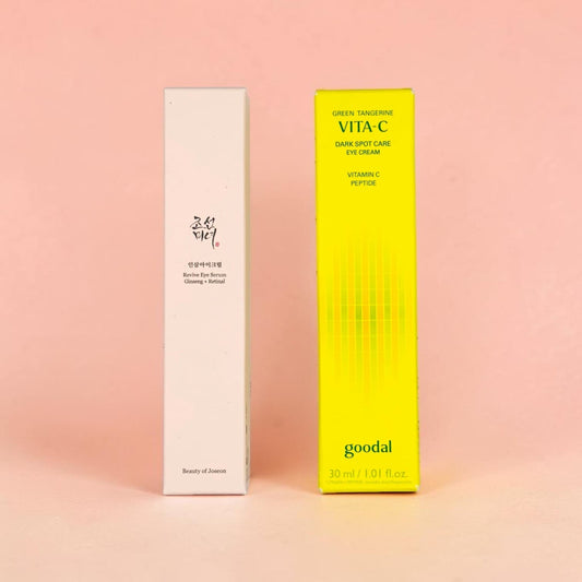 AM/PM Eye Care Duo — Beauty of Joseon Revive Retinal + Goodal Green Tangerine Vita-C Peptide Eye Cream