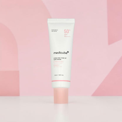Medicube PDRN Pink Tone Up Sun Cream SPF 50+ PA++++ (3-Pack)